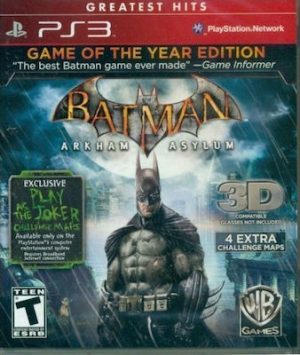 Batman Arkham Asylum Game of the Year Edition Greatest Hits PS3 USED