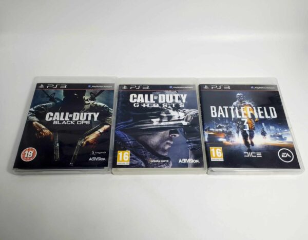 FPS bundle: Call of Duty Black Ops/Call of Duty Ghosts/Battlefield 3 PS3 USED