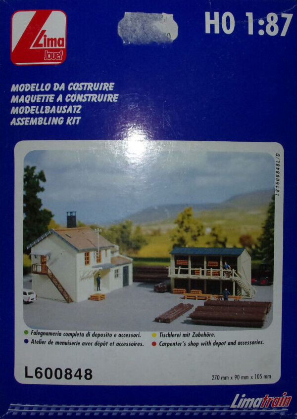 Lima Jouef Carpenter's Shop with Depot and Accessories HO 1:87 L600848