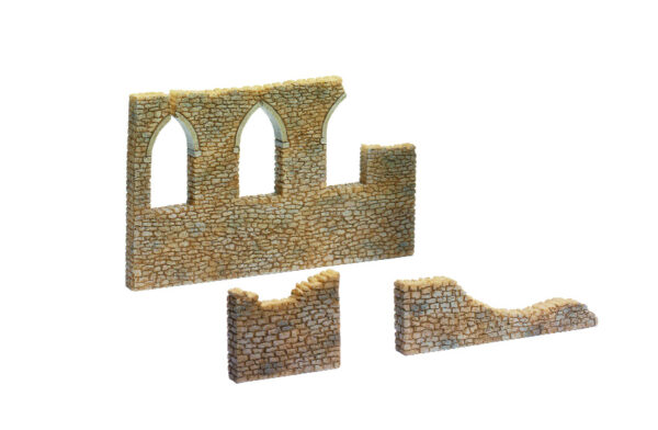 Hornby Skaledale R8725 Ruins Castle Walling x 3