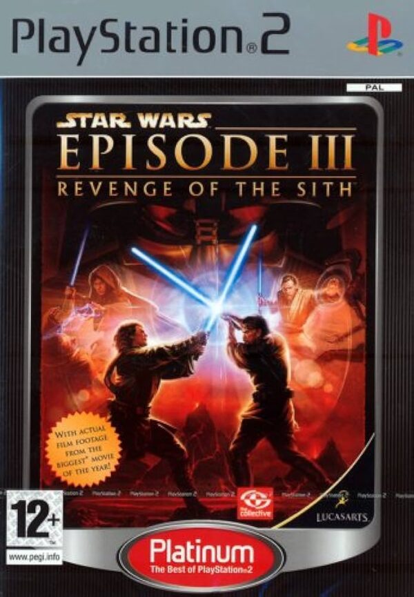 Star Wars: Episode III Revenge of the Sith Platinum PS2 USED NO MANUAL