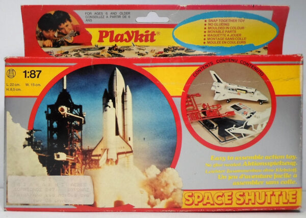 Playkit Model Kit Vintage NASA Columbia Space Shuttle 1:87 Snap Together