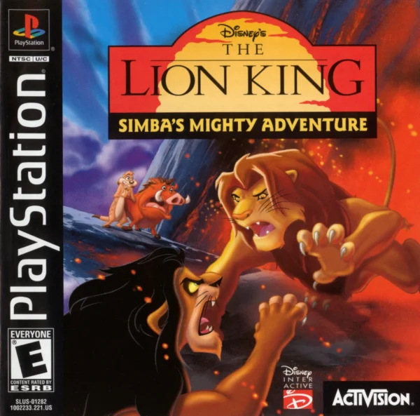 The Lion King: Simba's Mighty Adventure PLAYSTATION 1 PS1 USED DISC ONLY