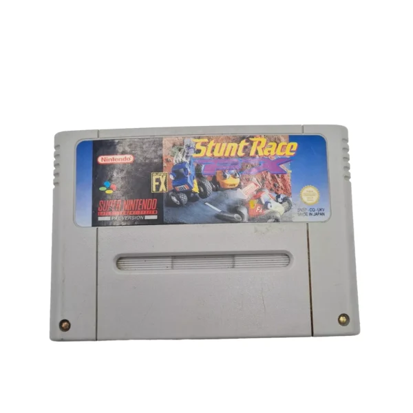 SNES - STUNT RACE FX for Super Nintendo 1992 USED CARTRIDGE ONLY