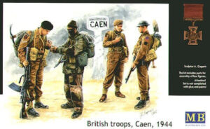 Master Box Φιγούρα Μοντελισμού British Troops, Caen, 1944 σε Κλίμακα 1:35