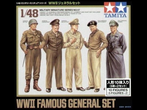 Tamiya Φιγούρες Μοντελισμού WWII Famous General Set | 1:48 | 32557