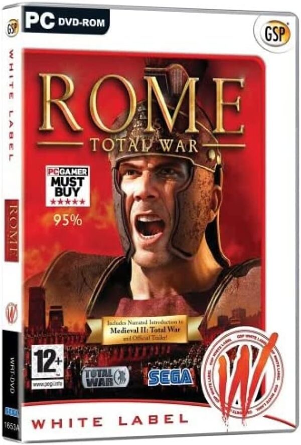 Rome Total War PC Game USED White Label Edition