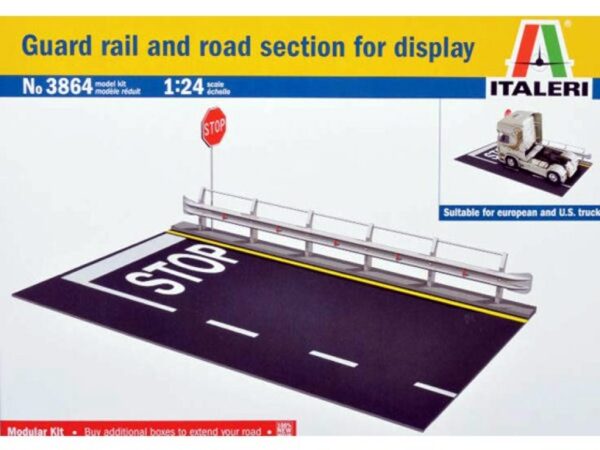 Italeri Trucks & Trailers Guard Rail Road Section for Display | 1:24 | No.3864