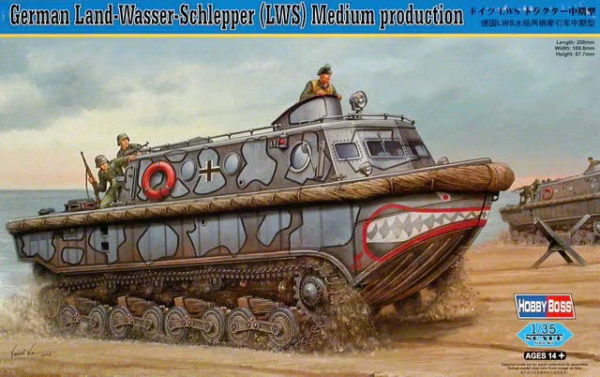 HobbyBoss Φιγούρα Μοντελισμού German Land-Wasser-Schlepper (LWS) Medium production | 1:35 | 82433