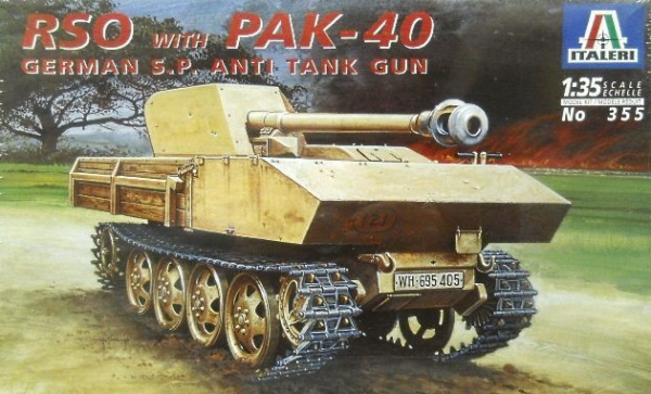 Italeri Φιγούρα Μοντελισμού RSO With Pack-40 German SP Anti-Tank Gun | 1:35 | No.355