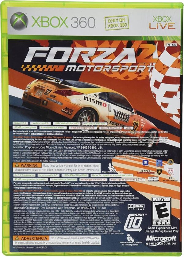Marvel: Ultimate Alliance & Forza Motorsport 2 Bundle Xbox 360 USED - Image 2