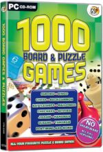 1000 Board and Puzzle Games PC Game USED