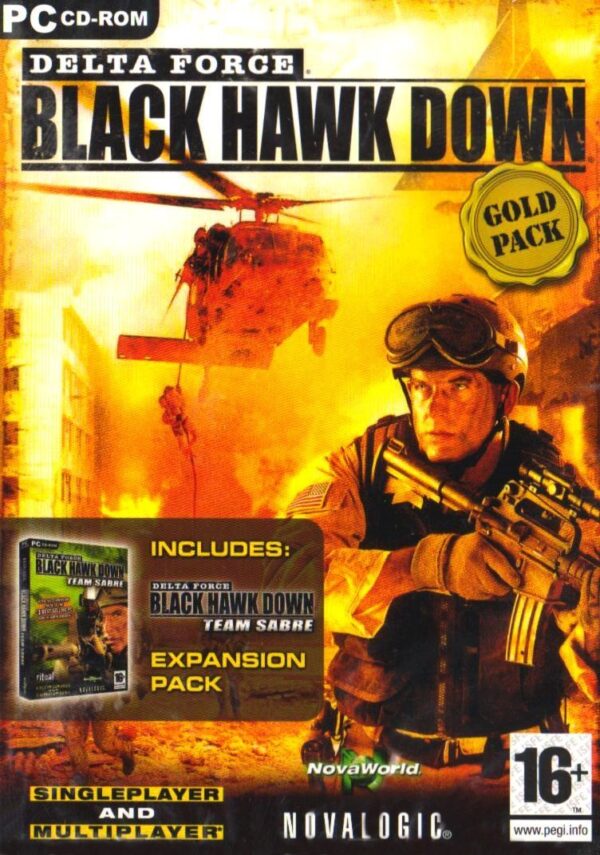 Delta Force Black Hawk Down Gold Edition PC Game USED