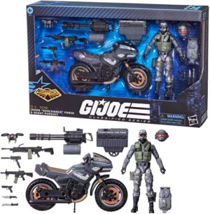 G.I. Joe Classified Series #127, Night Force Jason "Shockwave" Faria & Night Pursuit Cycle, Collectible 6 Inch Action Figure