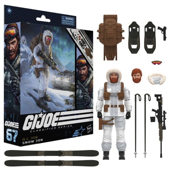 G.I. Joe Classified Series Snow Job, Deluxe Collectible Action Figures, 67, 6 in