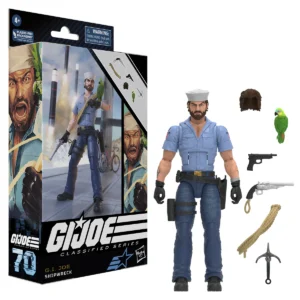 G.I. Joe Classified Series Shipwreck with Polly, Collectible G.I. Joe Action Figures, 70, 6 inch
