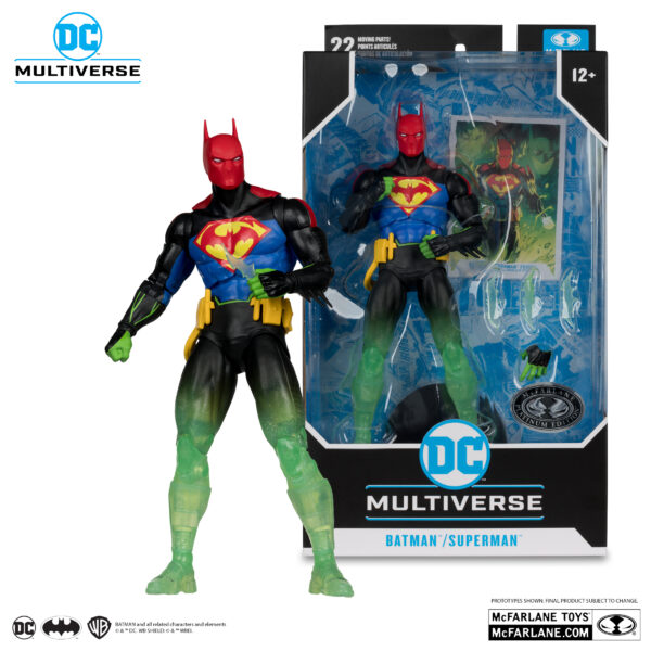 DC Multiverse - Action Figure - Batman/Superman Fusion (Batman/Superman: World's Finest) McFarlane Platinum Edition