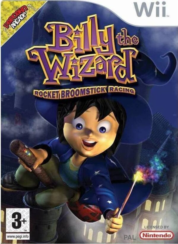 Billy The Wizard Rocket Broomstick Racing WII USED