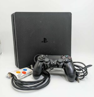 SONY PLAYSTATION 4 PS4 SLIM CONSOLE BLACK & CONTROLLER USED