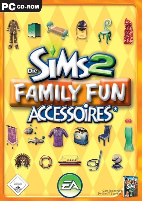 The Sims 2: Family Fun-Accessoires (German Version) PC Game USED