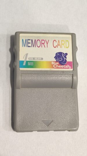 PlayStation 1 Blue Cheetah 1 Mega Memory card – Grey – USED Loose
