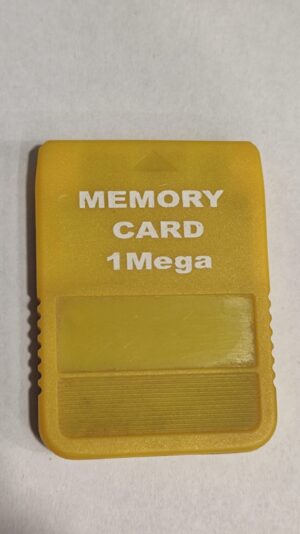 PlayStation 1 Third Party 1 Mega Memory card – Yellow – USED Loose
