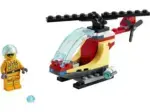 Lego City Fire Helicopter 30566 loose complete USED