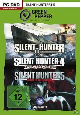 Silent Hunter 3-4-5 (German Version) PC Game USED