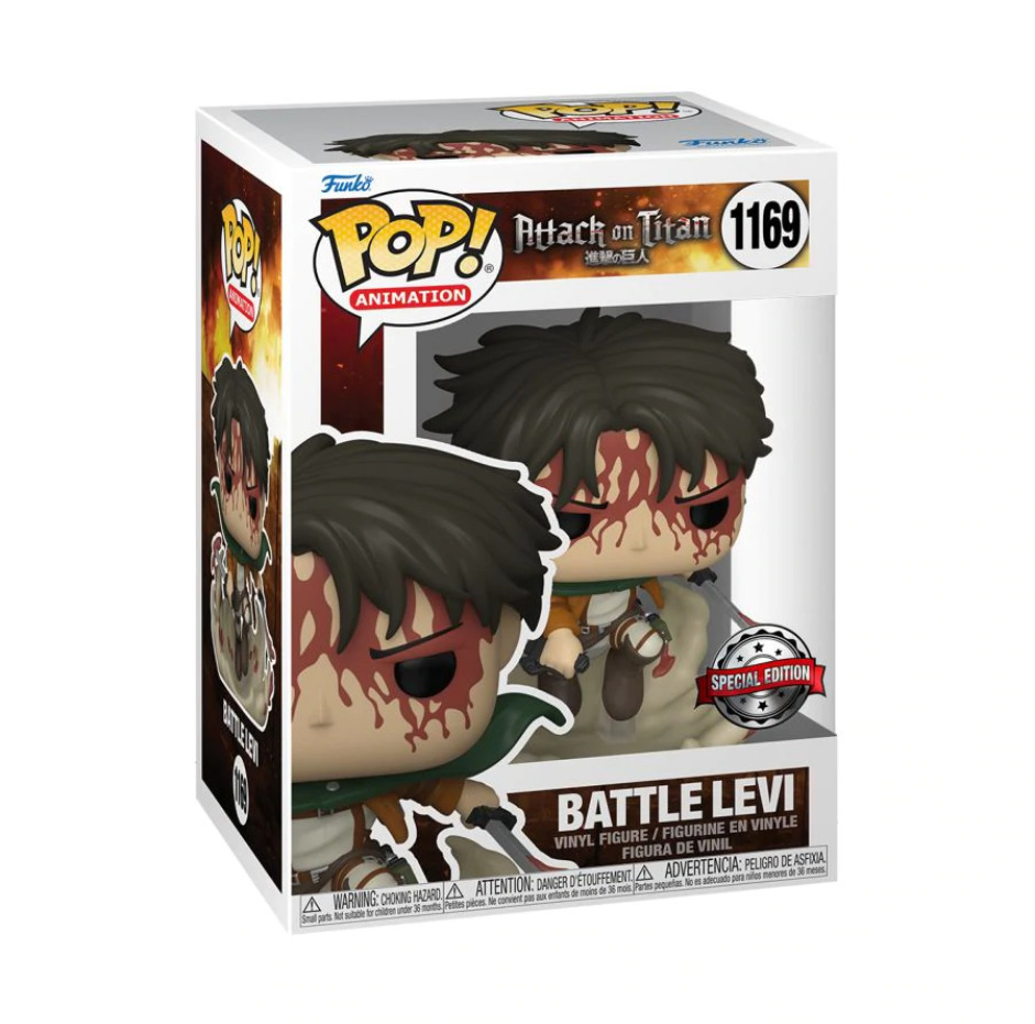 Funko Pop! Animation: Attack on Titan - Battle Levi 1169 Special Edition