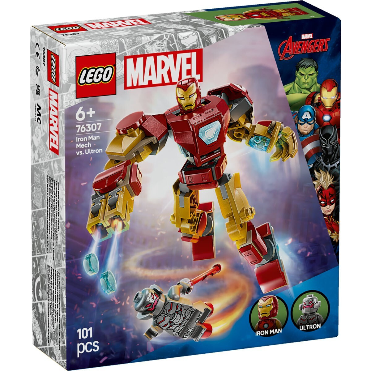 LEGO Marvel Iron Man Mech vs. Ultron για 6+ Ετών | 76307
