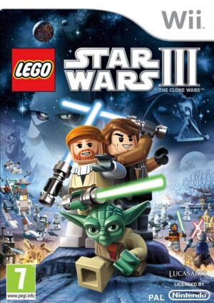 LEGO Star Wars III The Clone Wars Wii USED NO MANUAL
