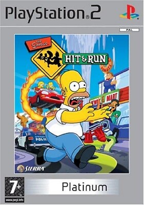 Simpsons Hit And Run Platinum PS2 USED NO MANUAL