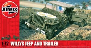 Airfix Φιγούρα Μοντελισμού Willys Jeep and Trailer | 1:72 | A01322