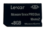 Lexar Media 8GB Memory Stick PRO Duo Card Mark 2 PSP USED