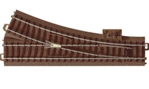 Trix 1x62612 Gauge H0 Right Turnout 188,3 mm (7-13/32"), R2=437,5mm (17-7/32") Curve 24.3°