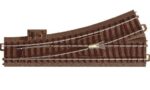 Trix 1×62612 Gauge H0 Left Turnout 188,3 mm (7-13/32″), R2=437,5mm (17-7/32″) Curve 24.3°