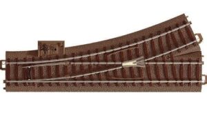 Trix 1×62612 Gauge H0 Left Turnout 188,3 mm (7-13/32″), R2=437,5mm (17-7/32″) Curve 24.3°