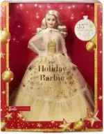 Barbie Holiday 35th Anniversary Edition with Golden Dress, Glittering Star Details Συλλεκτική Κούκλα για 6+ Ετών HJX08