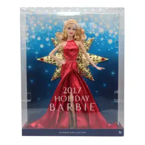 2017 Holiday Barbie Doll with Red Metallic Gown & Accessories