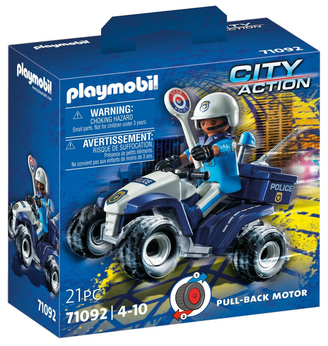 Playmobil City Action Police Quad για 4-10 ετών