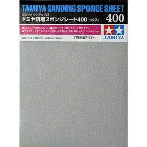 Tamiya Tamiya Sanding Sponge Sheet 400 | 114x140mm | 87147