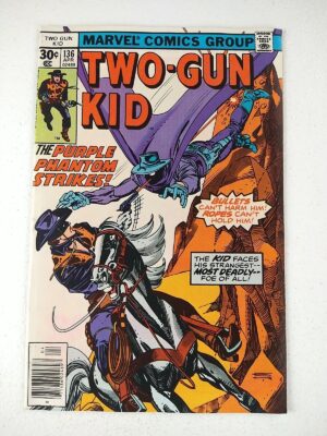 Two-Gun Kid, The Purple Phantom Strikes, Vol 136, April 1977 | Marvel Comics | Μεταχειρισμένο