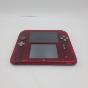Nintendo 2DS Console Crystal Red with charger