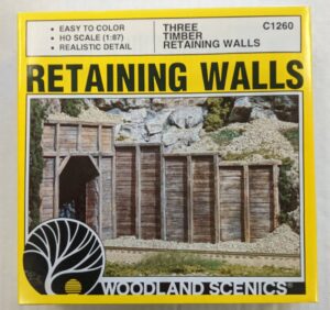 Woodland Scenics Αξεσουάρ Μοντελισμού Three Timber Retaining Walls | HO 1:87 | C1260