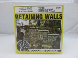 Woodland Scenics Αξεσουάρ Μοντελισμού Three Random Stone Retaining Walls | HO 1:87 | C1261