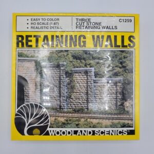 Woodland Scenics Αξεσουάρ Μοντελισμού Three Cut Stone Retaining Walls | HO 1:87 | C1259