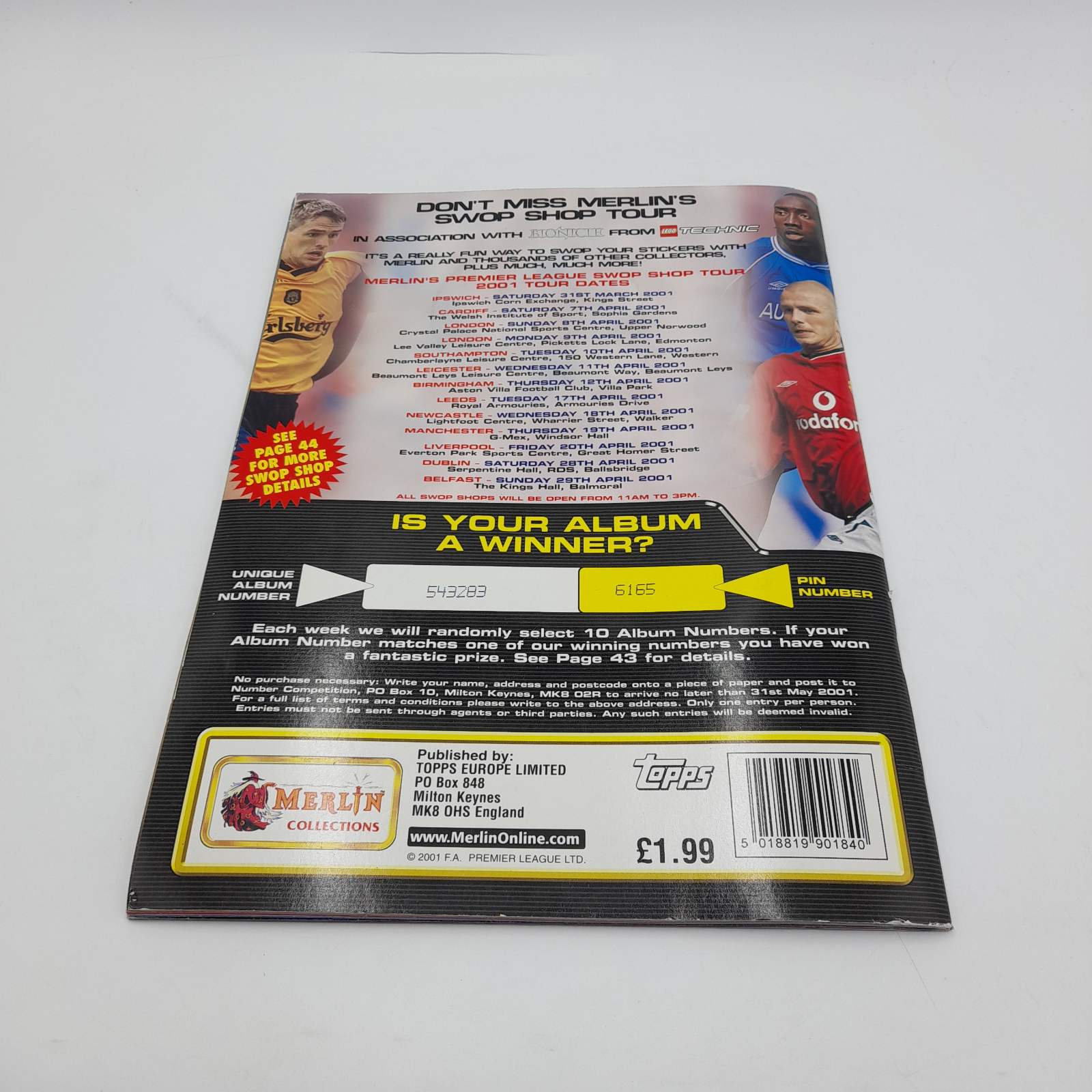 Merlin's F.A. Premier League Official Sticker Collection Album 2001 - Image 6