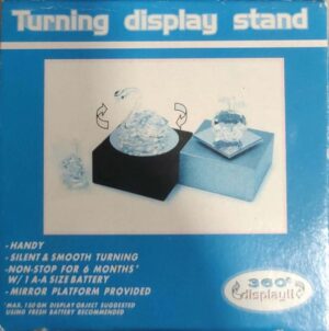 360° Motorized Rotating Display Stand - Mirror Platform, Silent Turntable for Jewelry & Crystals