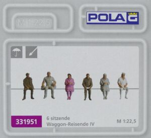 POLA G Φιγούρες Μοντελισμού 6 Sitting Travelers IV | G Scale 1:22,5 | 331951